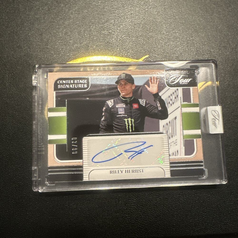 2025 Panini Turn Four Racing Center Stage Auto #CSS-JGS Riley Herbst #03/99